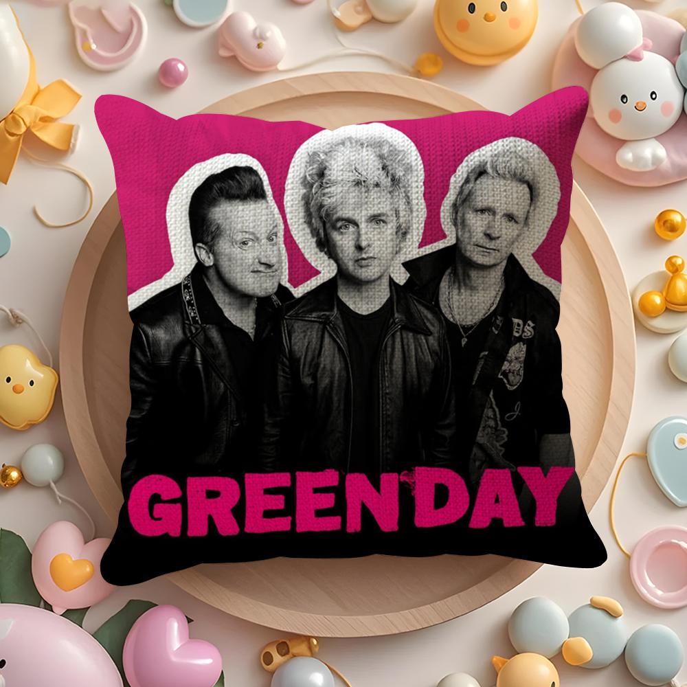 G-Green Day S-Saviors Наволочка Лен Органическая Ткань Двусторонний Принт Дышащая Наволочка Диван Домашний Декор Подарок