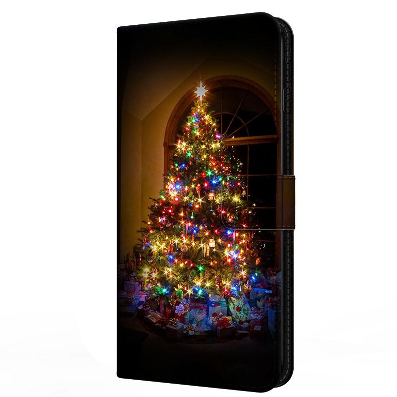 Чехол для Xiaomi Poco F7 F 7 с подставкой-книжка из кожи Merry Christmas Магнитный кошелек-защита Redmi Turbo 4 Pro