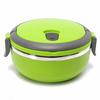 Food Lunch Box Insulated Containers Stainless Steel Round Thermal Bento 700ml