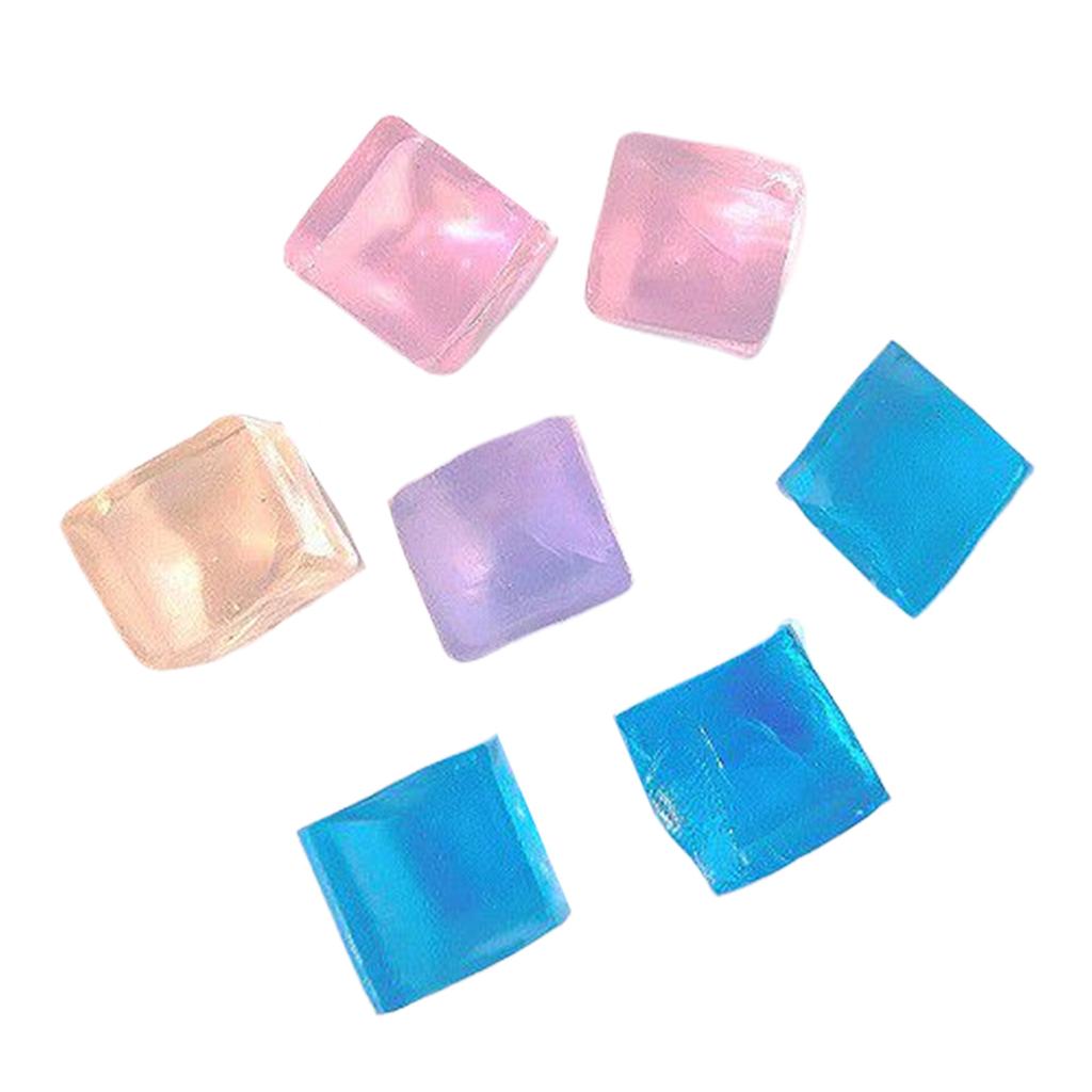 20 шт. игрушка-сжиматель кубиков льда моти прозрачная форма тофу для детей снижение тревожности фея подростков принадлежности для вечеринок