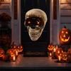Halloween Decoration Scary Horror Party Decorate Skull With Red Light Eyes&Sound