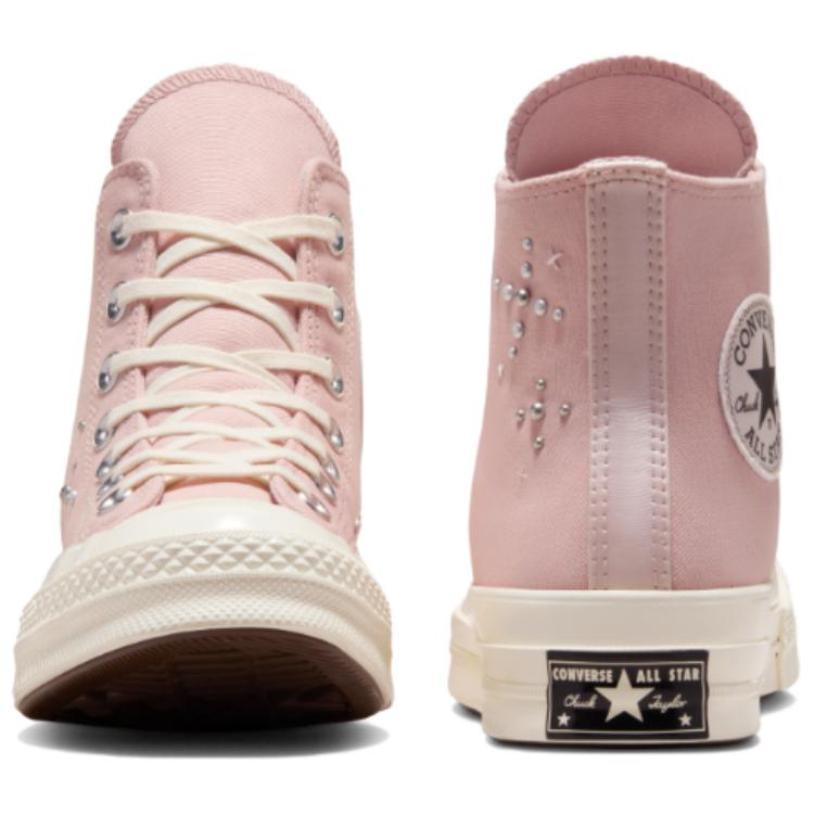 Converse Chuck 70 High Pearls & Studs - Flush Stone женские кроссовки Pink Blush-Hush Egret A12511C