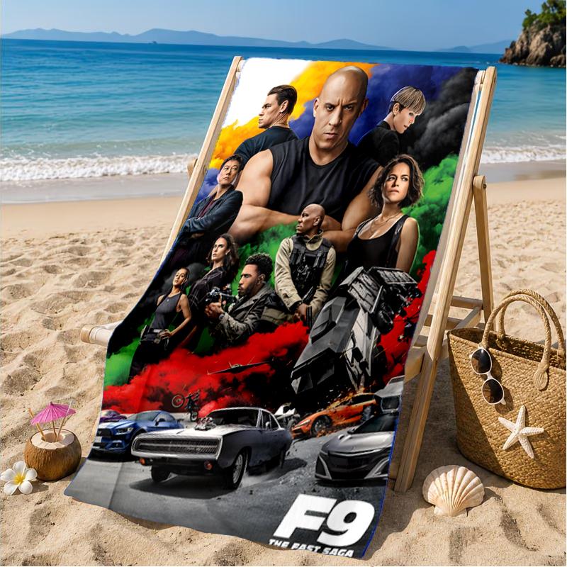 Fast And car Family Beach Towel, Microfiber Beach Towel, Perfect For Pool, Beach, Travel, Home Decor Beach Party Fan gifts