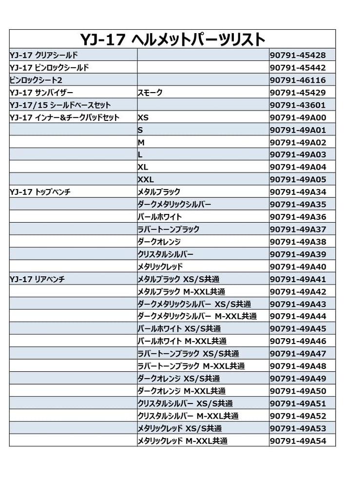 YAMAHA Прозрачный защитный экран YJ-17 90791-45428
