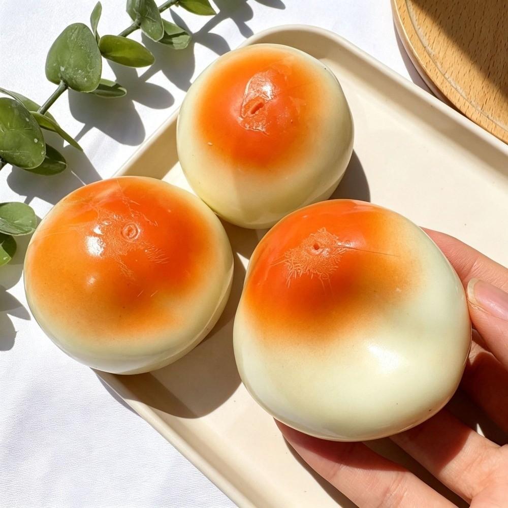 Crunchy Crackling Bread Squishy Toy 6cm Steamed Bread Pinch Novelty Handmade Ball for Kids Adults