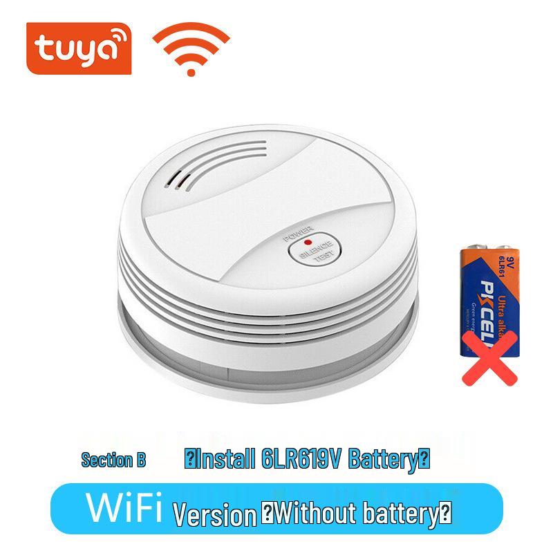 Умный WiFi-датчик дыма Tuya с оповещениями на мобильный телефон