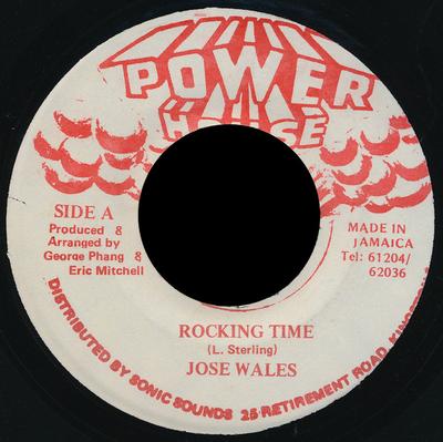 7-дюймовая пластинка JOSE WALES Rocking Time NONE Power House Ямайка Регги Ска Даб Б/У