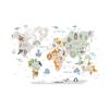 Animal Map Wall Stickers for Kindergarten Classroom Decoration