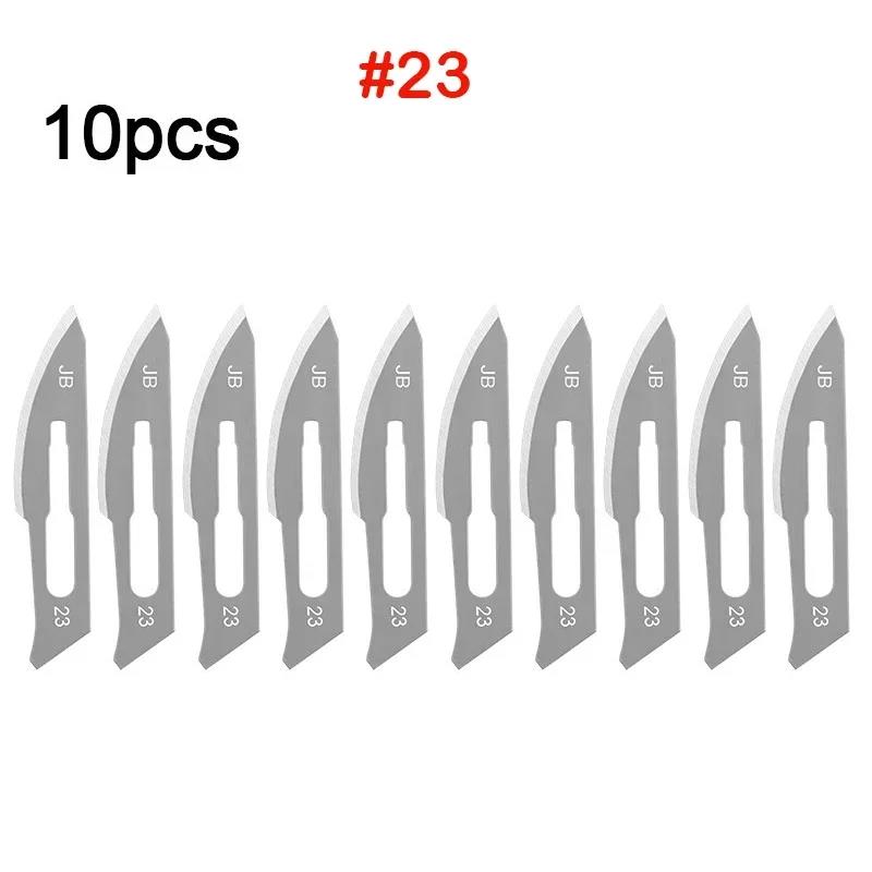 NEW 11# 23# Carbon Steel Carving Metal Scalpel Handle Blades Surgical Medical Practicing Cutting Sculpting Repairing Tool