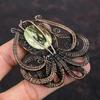 Australian Chrome Chalcedony Pendant Copper Wire Wrapped Pendant Octopus Jewelry Handmade Gemstone Pendant Copper Wire Jewelry Gift For Him
