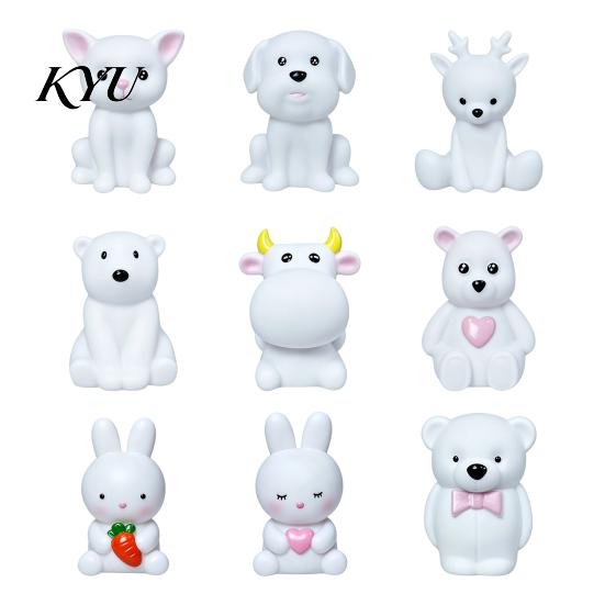 Decorative Desk Lamp for Kids Cute Animal Night Light Kids, Rabbit Bear Deer Cat Dog Birthday Gifts Boys Girls Shape LED Bedside Lamp, Soft