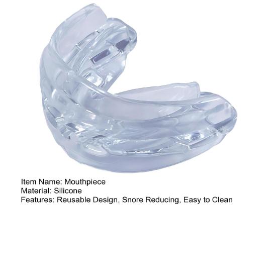 Мундштук против храпа Пищевой силикон Многоразовый Мужской Женский Универсальный Снижающий храп Капа Защита для рта Спортивная защита зубов Протектор