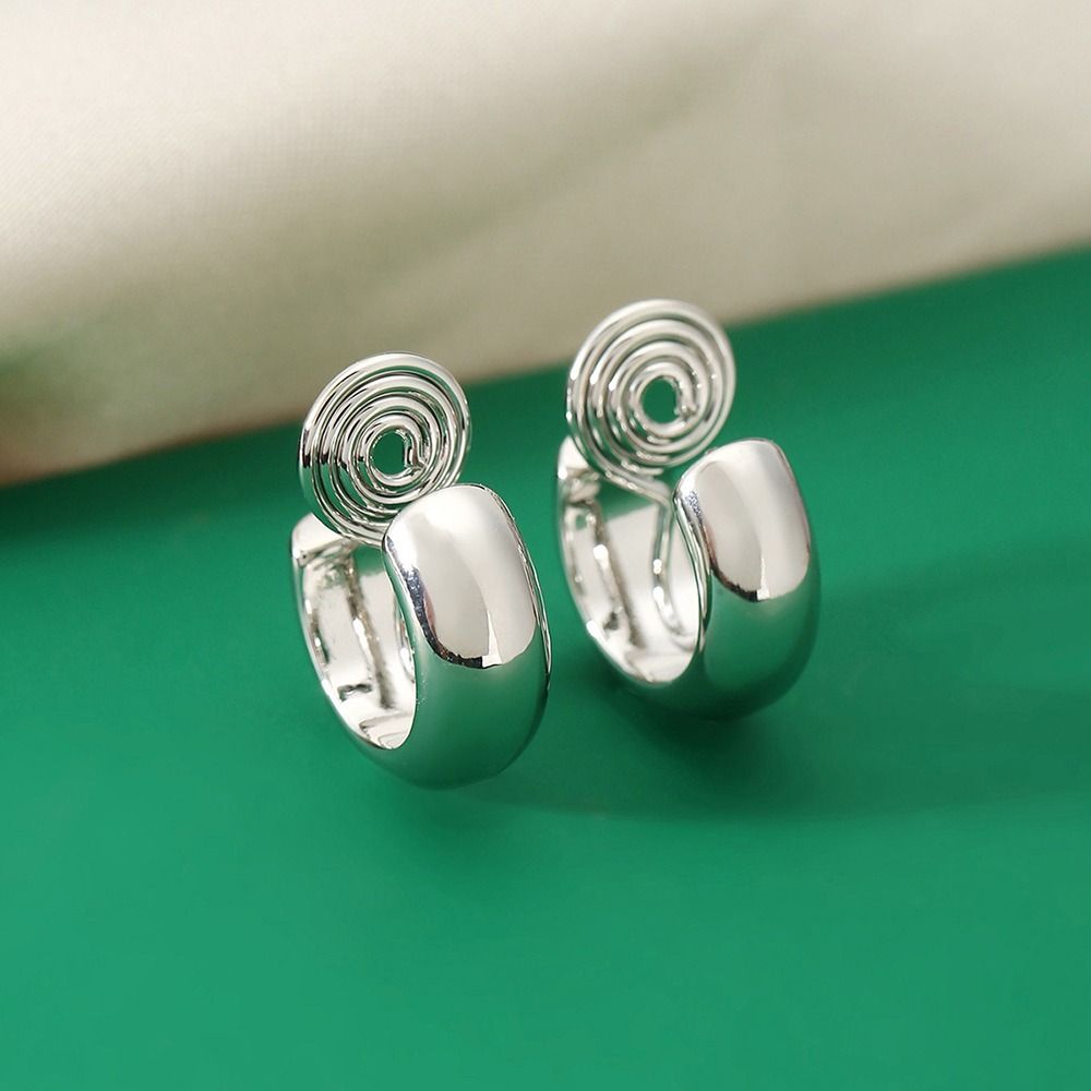 1 пара клипс-серег под золото, не требующих прокола, хип-хоп серьги, новые серьги-кольца, ювелирные аксессуары