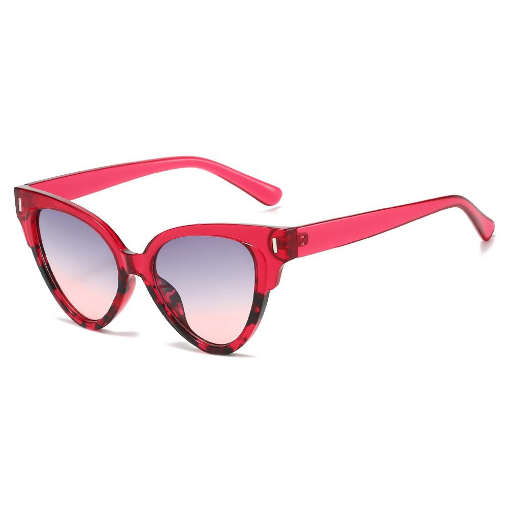 New European and American style personalized color matching fashion sunglasses casual versatile travel vacation advanced sunglasses