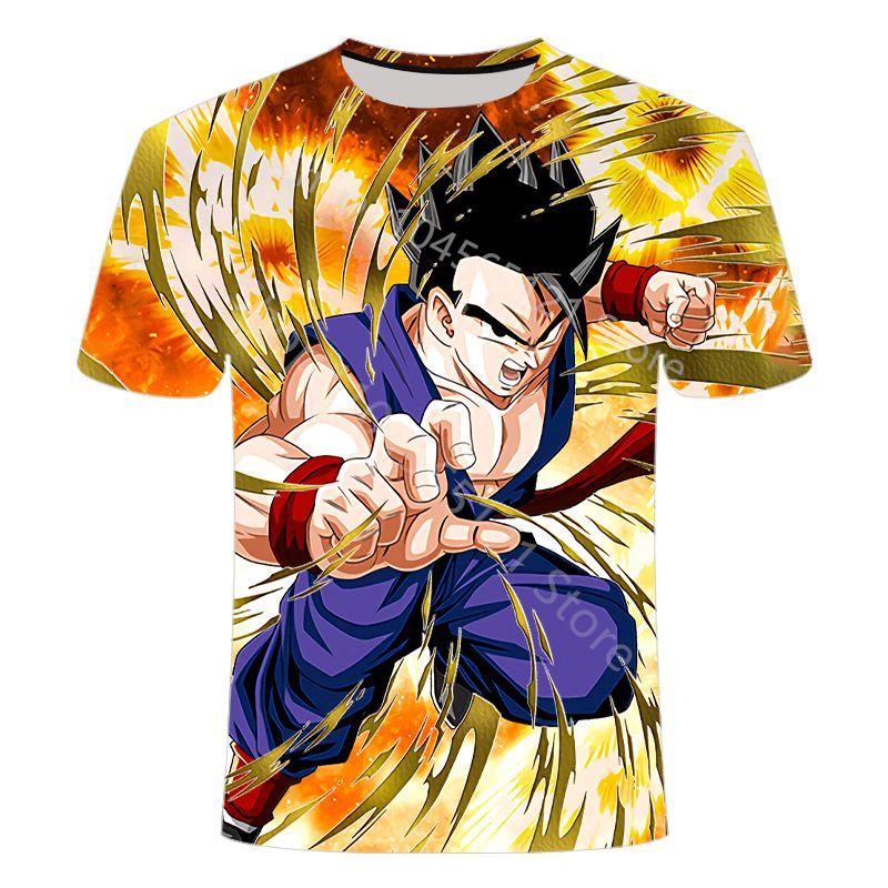 2026 Стильная летняя мужская футболка Dragon Ball Super Повседневная Аниме Дети