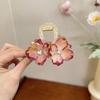 Имитация цветка, сладкие заколки для волос в корейском стиле, заколка-краб, большой цветок, коготь для волос на пляже