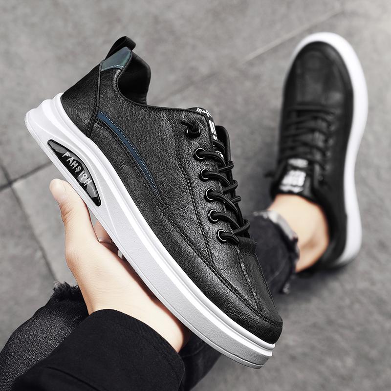 Повседневная спортивная обувь Мужская универсальная износостойкая мужская обувь Модная обувь для скейтбординга для мужчин Дорожная обувь Кожаная обувь для мужчин
