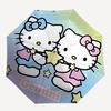 1pc Hello Kitty Gemini Zodiac Sign Automatic Folding Umbrella - Portable 3-Fold Design with Iron Frame - Outdoor for Fans, Travelers, Everyday Use - P
