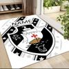 Custom Name Nautical Crest Emblem Carpet Rug Customizable Soft Washable Anti-Slip Home Living Room Sofa Mats Personalized Rug. 0909200
