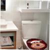 Christmas cartoon toilet seat cover set for bathrooms