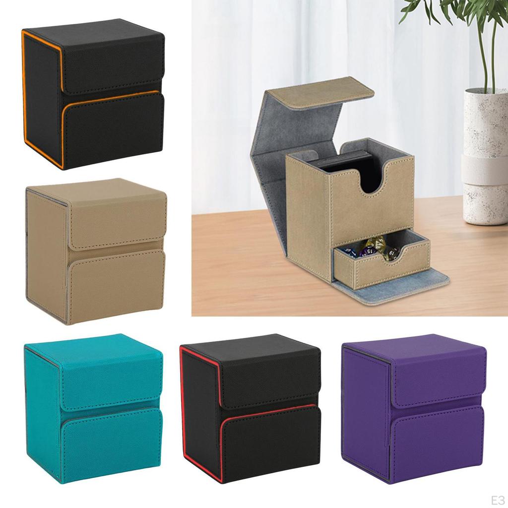 Коробка для коллекционных карточек из прочной искусственной кожи для карт TCG Baseball