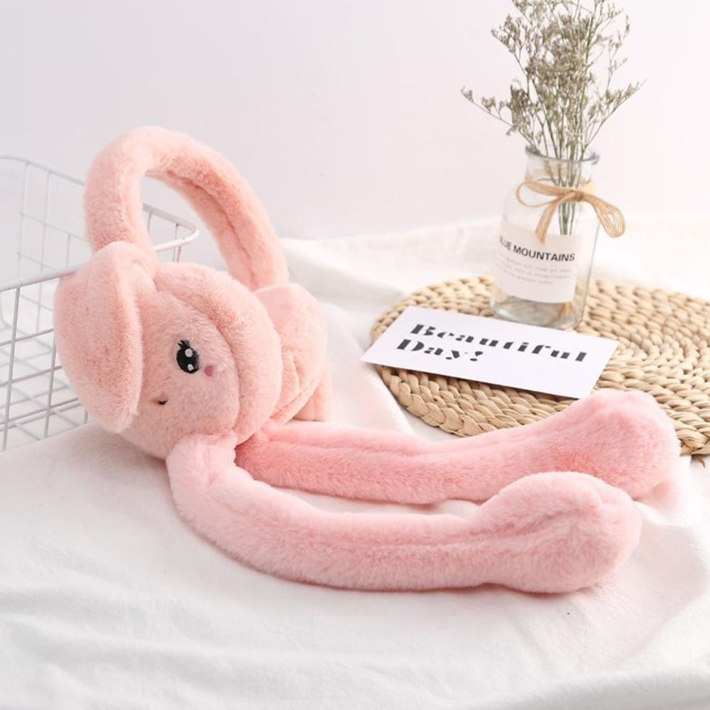 Шапки Moving Rabbit Eararmuffs Ear Protection Ear Warmers Winter Plush Ear Muffs