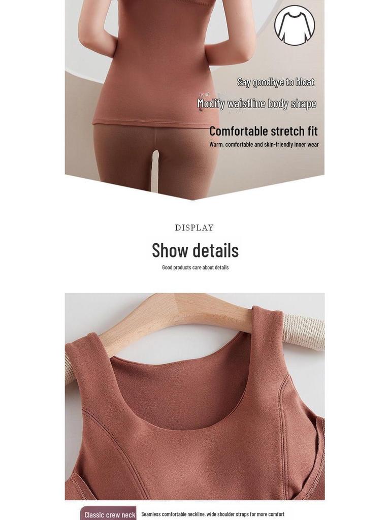 Женский самонагревающийся флисовый жилет: Теплый базовый слой с подкладкой на груди, облегающий фигуру, для осени/зимы