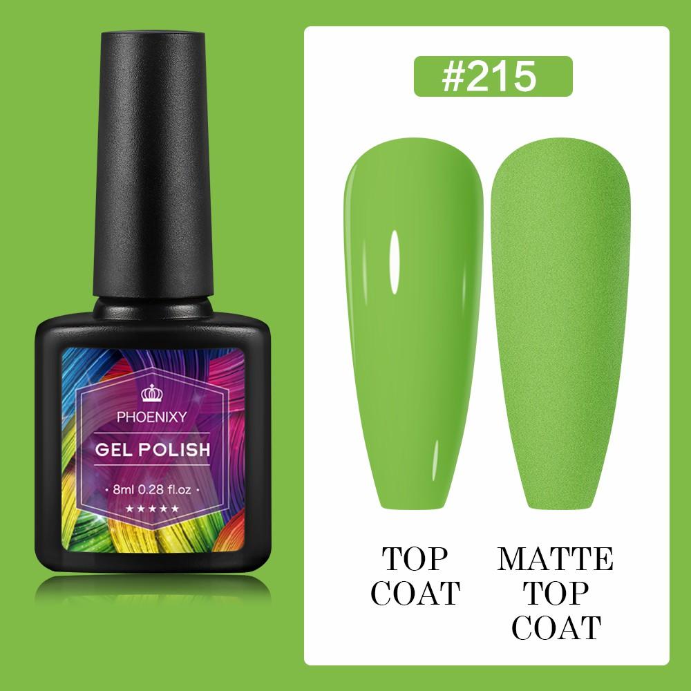 PHOENIXY 8 мл гель-лак для ногтей, полуперманентный гель, блестящий гель, отмачиваемый блестящий стартовый набор, маникюрный набор для маникюрного салона