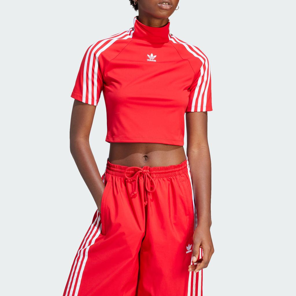 Adidas Укороченная футболка с вышитым логотипом Spice Girls, женские топы IV9320