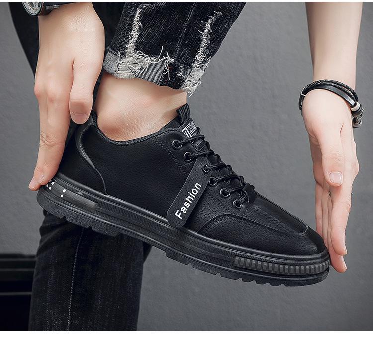 Мужские кроссовки весна-лето 2024 из дышащей ткани для работы — модные, универсальные, повседневные туфли для пап на толстой подошве