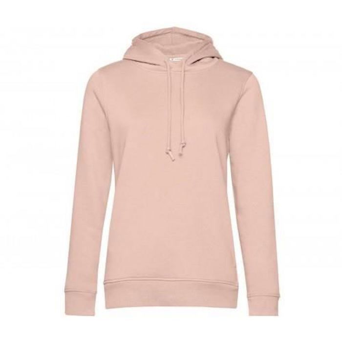 Sweat-shirt à capuche - Organique - Femme - Rose - Manches longues - Taille L