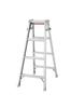 Hasegawa RD-12c (1.10m) 4-Step Ladder with One-Touch Bar, Silver (10928)