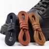 NO.8 Cotton Waxed Shoelaces Flat Shoe Laces Oxford Boots Laces for Shoes Waterproof Leather Shoelace 60/80/100/120/140/180cm 1Pair