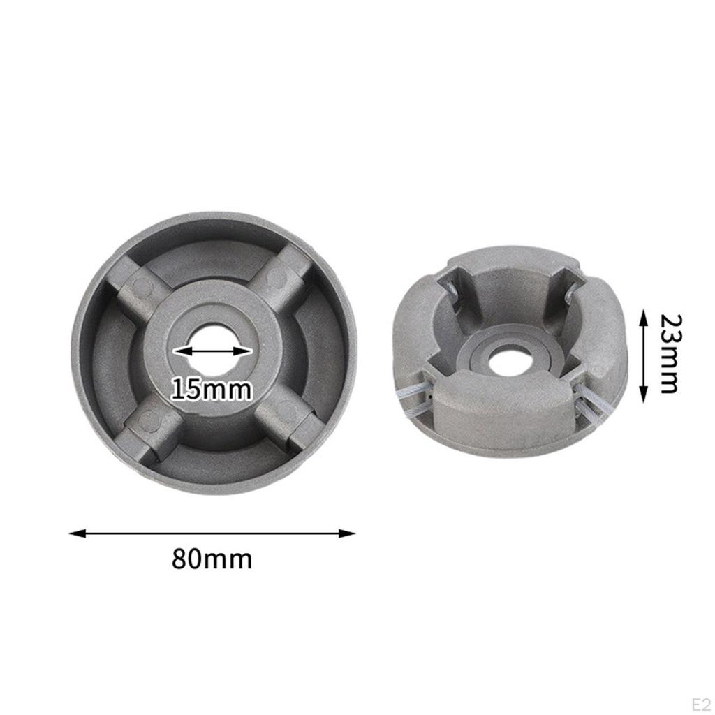 Триммерные головки с 4 лесками Универсальные Легко устанавливаемые Запчасти для триммера Алюминиевая триммерная головка для лески
