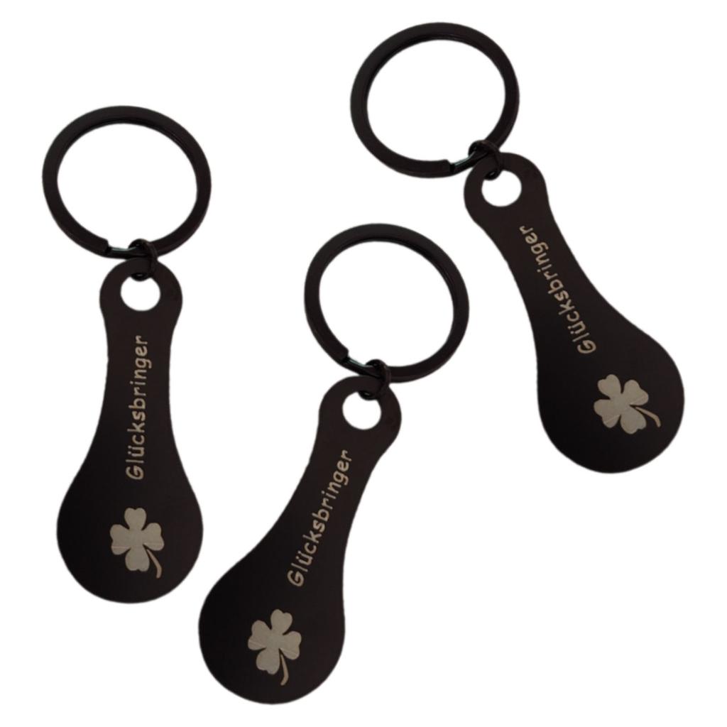 Многофункциональная тележка для покупок Чип Брелок 3 шт. Прочный держатель для ключей от тележки из нержавеющей стали с подвеской-шармом