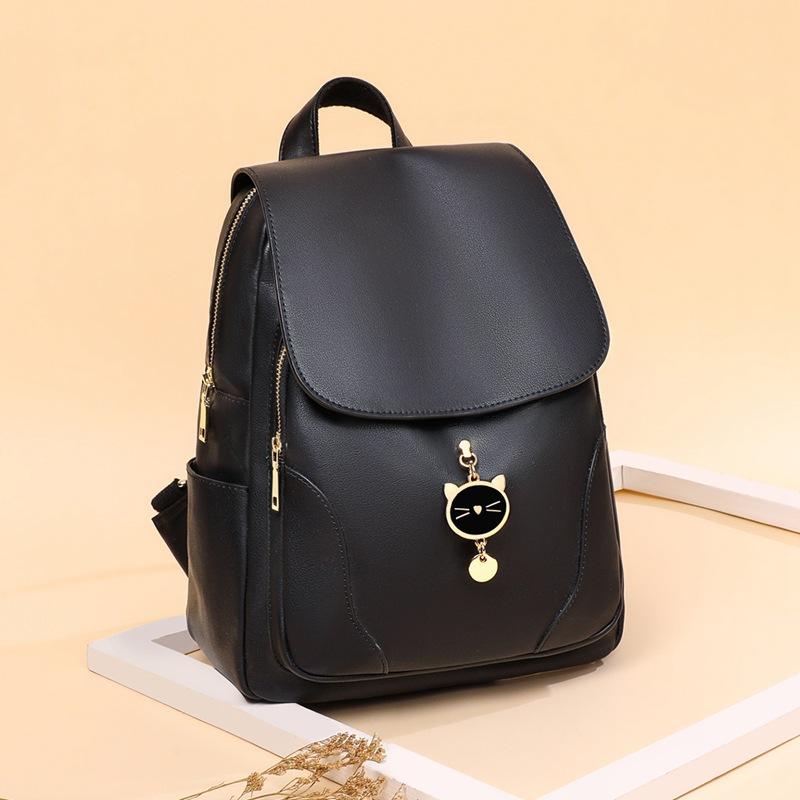 Рюкзак из коровьей кожи для женщин, большой емкости, деловой рюкзак, модный повседневный школьный рюкзак, универсальная практичная дорожная сумка