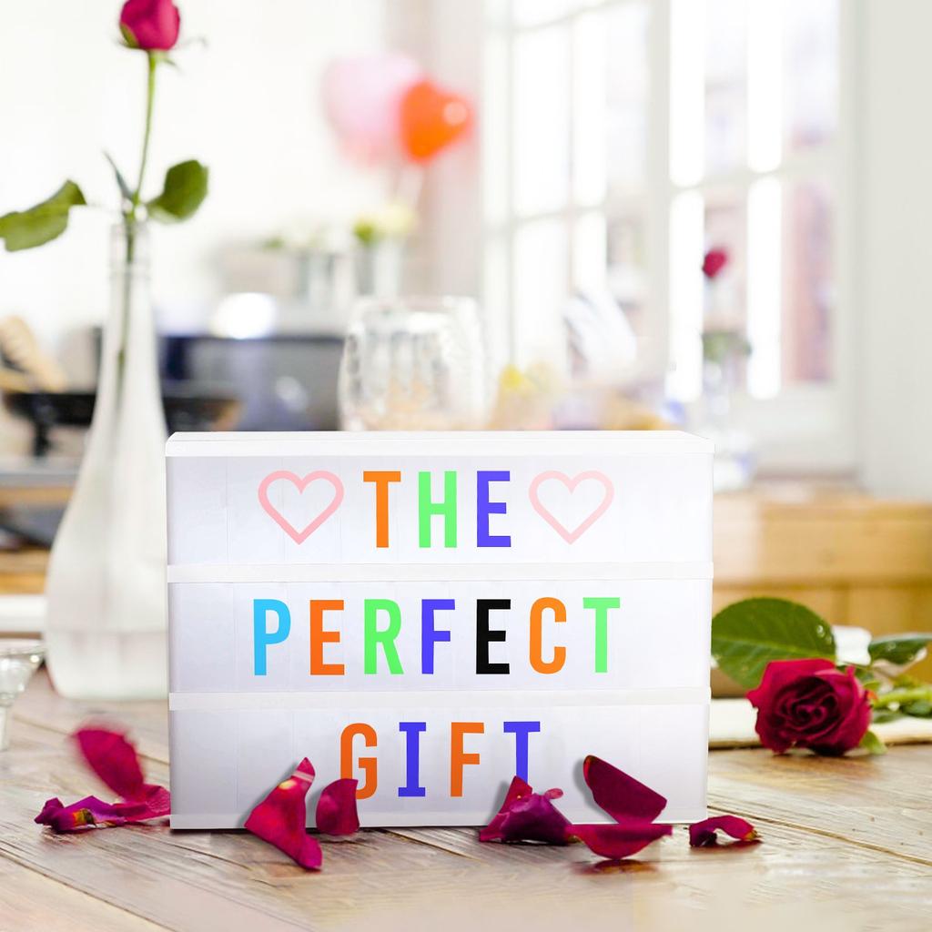 Light Box With Letters Led Light Box Kids Bedroom Decor Baby Shower Light Up Sign Letters Board Gifts For Boys And Children And Lovers