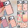 Pink Peach Phone Case For Apple iPhone 17 Air 16E 15 14 Plus 13 12 11 Pro Max Mini Funda Cover