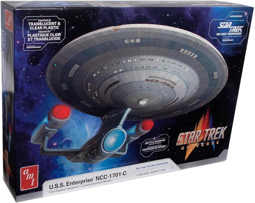 Platz AMT Star Trek Enterprise Scale Plastic Model AMT1332 U.S.S. NCC-1701-C 1/1400