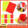 2-10PC Soccer Referee Card Sets Football Match Referee Red and Yellow Card Warning Cards Score Sheets Notebook Judge Accessories
