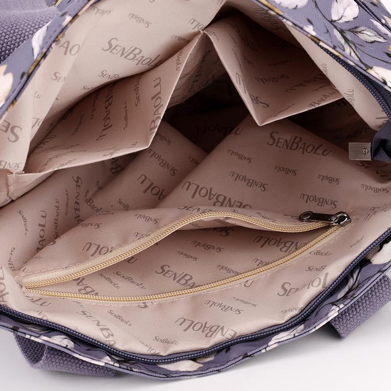 Женская сумка с цветочным узором, винтажная сумка через плечо, большая вместимость, сумка через плечо