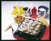 Ishigaki Cast Iron Takoyaki Maker 16 Holes Black Length 20 X Width 20 X Height Compatible with Gas Fire 3965 3.5cm