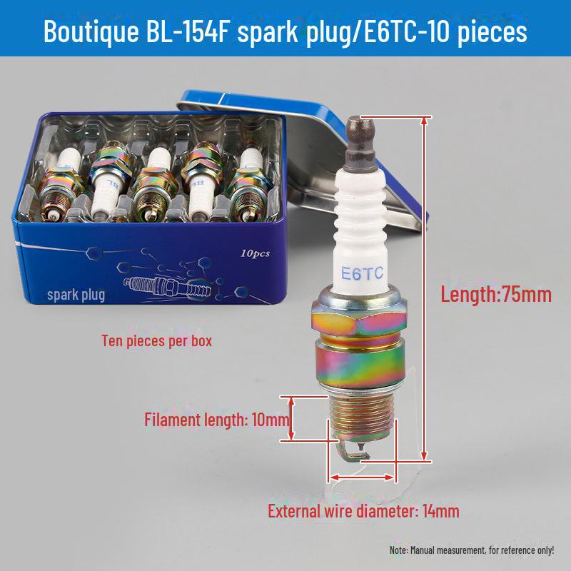 Свечи зажигания и форсунки 168F/190F для двигателей бензопил, генераторов и газонокосилок