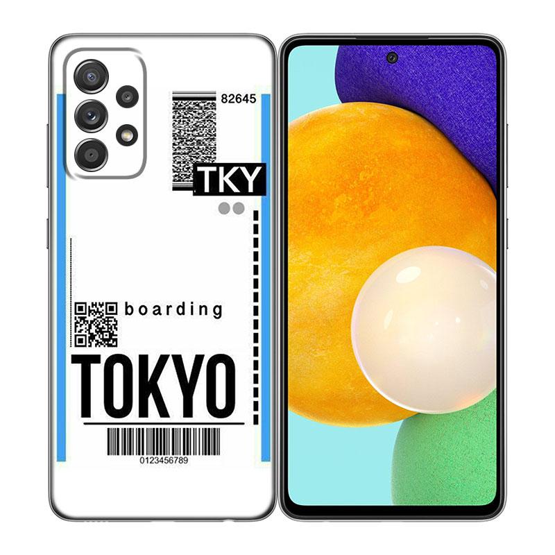 Наклейка на проездной билет Париж Чехол для телефона для Samsung A21 A30 A50 A52 S A13 A22 A23 A32 A53 A73 5G A11 A12 A31 A33 A51 A70 A71 A72