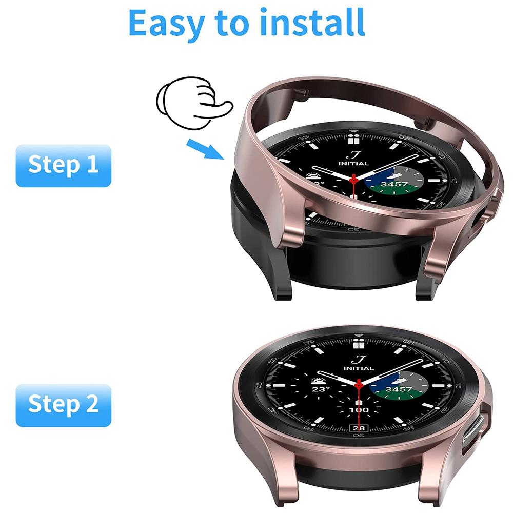 Чехол для Samsung Galaxy Watch 4/5/6/7 40 мм 44 мм 45/47 мм Матовый Защитный Полый Бампер для Часов 6 Classic 43 мм 47 мм