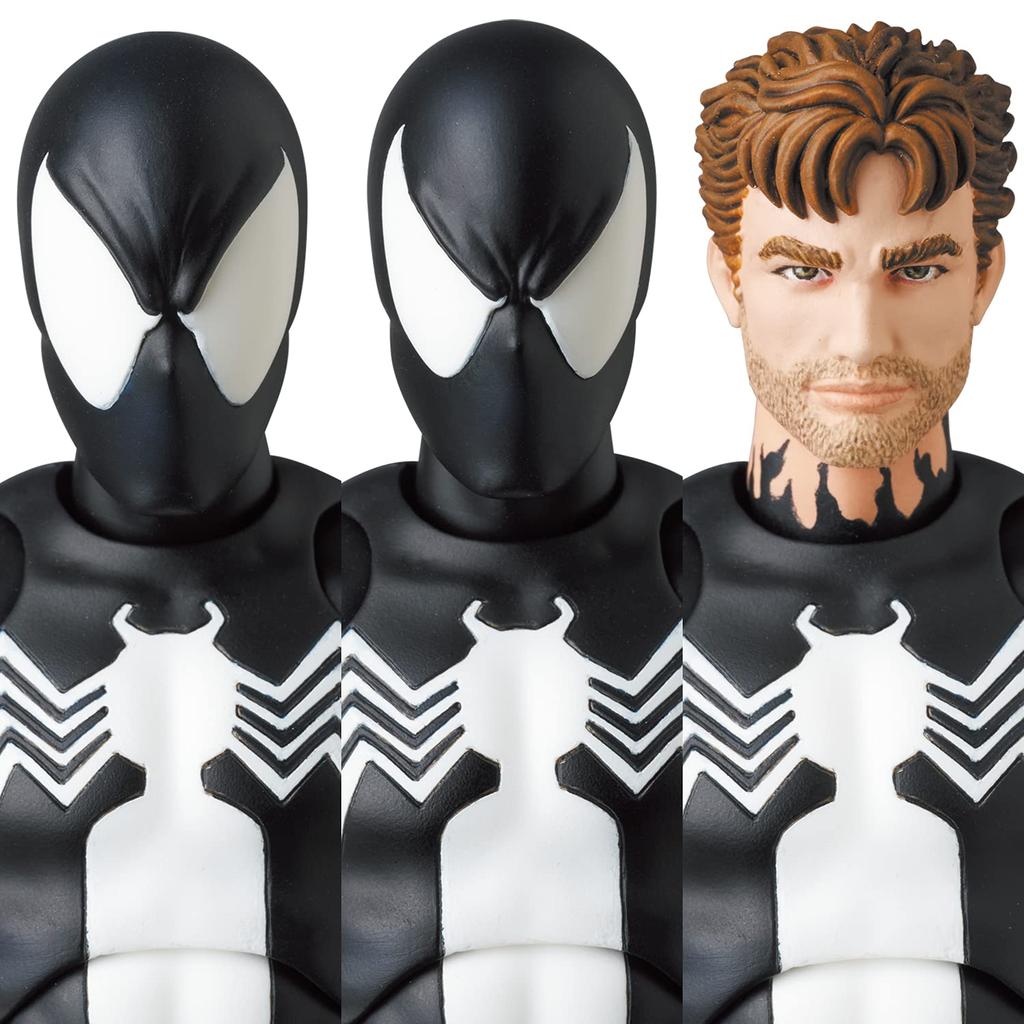 MAFEX Черный костюм Комикс Приблизительно 155 мм экшен №147 Человек-паук Вер. высокая, предварительно окрашенная фигурка.