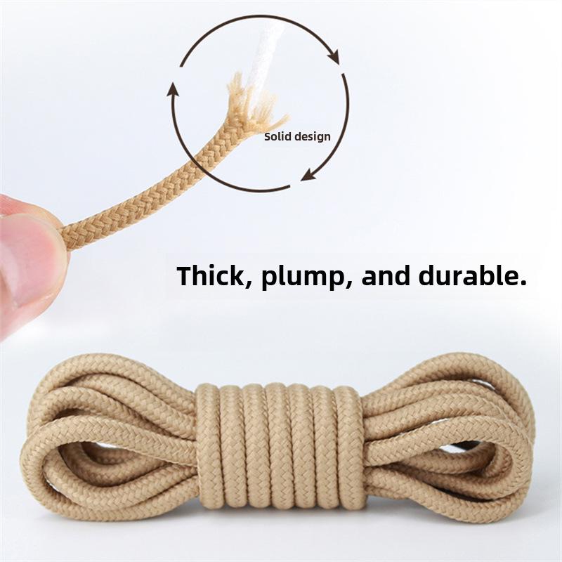 Высокие кожаные рабочие ботинки Martin с толстыми круглыми шнурками — повседневная спортивная обувь унисекс в верблюжьем и черном цветах