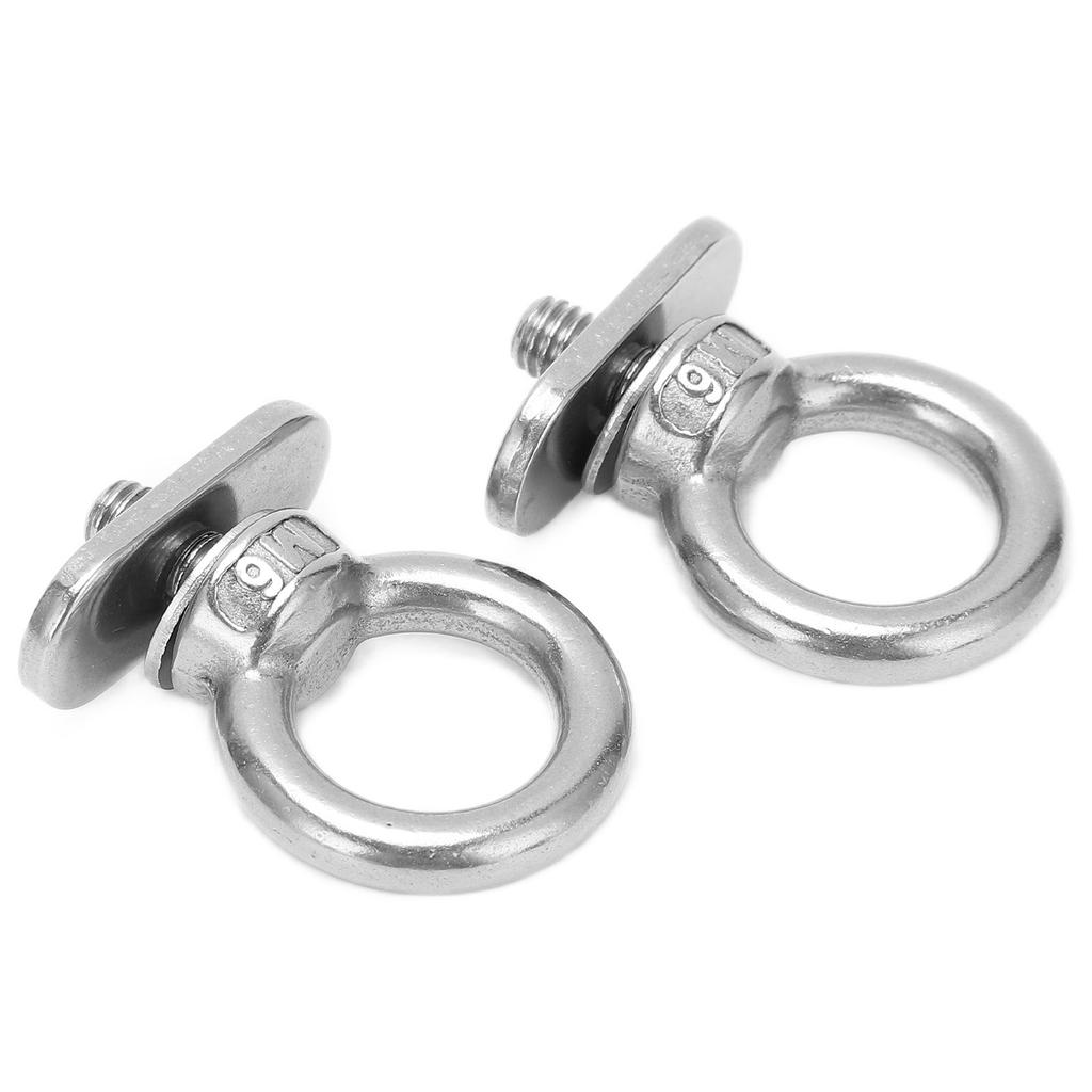 KKA81 2PCS Kayak Track Mount Tie Slide Rail Stainless Steel Track Mount Tie for Canoeing