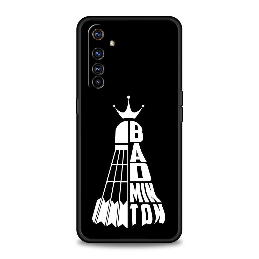 Чехол для телефона с бадминтоном Для Realme 13 12 10 9 8 7 GT3 GT5 GT2 Pro Plus 5G C21 C25 C35 GT Neo 2 3 3T 5 Чехол