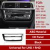 For BMW F30 F31 F34 3GT F32 F33 F36 Center Console CD/Volume Knob Adjust Panel Cover Trim Accessories, Carbon Fiber ABS Sticker